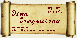Dina Dragomirov vizit kartica